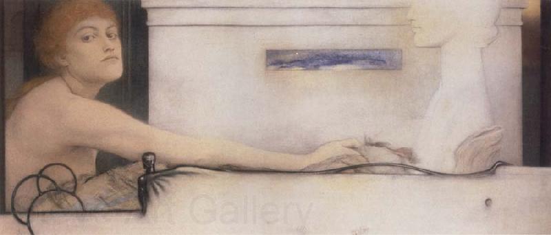 Fernand Khnopff The Offering Norge oil painting art